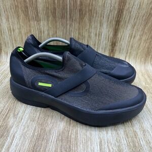 Oofos OOmg Fibre Low Men's Size 12 Shoes Black Recovery Comfort Slip On